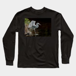 Electric Egret Long Sleeve T-Shirt